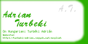 adrian turbeki business card